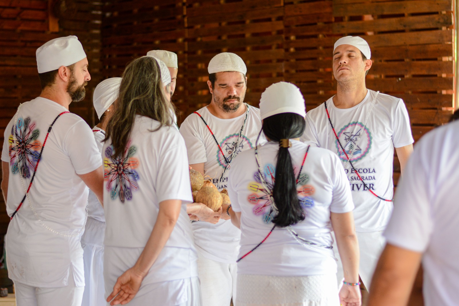 Membros do TEUSC em ritual